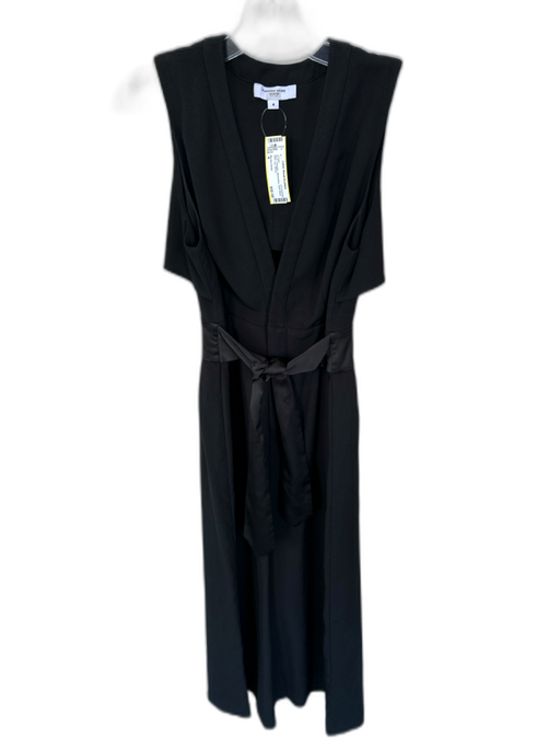 Marissa Webb Size 4 Black Polyester Sleeveless Open Back Wide Leg Jumper Black / 4