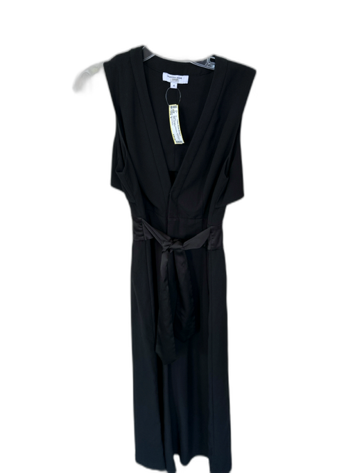 Marissa Webb Size 4 Black Polyester Sleeveless Open Back Wide Leg Jumper Black / 4