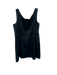 Lafayette 148 Size 12 Navy Cotton Blend Sleeveless Pleated Back Zip Dress Navy / 12