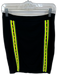 Love Moschino Size 4 Black & Neon Viscose Blend Rope Detail Side Zip Skirt Black & Neon / 4