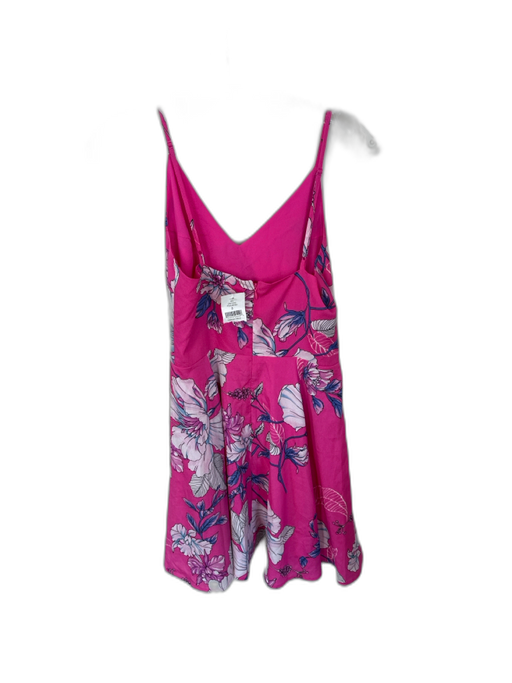 Yumi Kim Size S Pink & Purple Polyester Spaghetti Strap Flowers Dress Pink & Purple / S