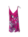 Yumi Kim Size S Pink & Purple Polyester Spaghetti Strap Flowers Dress Pink & Purple / S