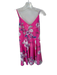 Yumi Kim Size S Pink & Purple Polyester Spaghetti Strap Flowers Dress Pink & Purple / S
