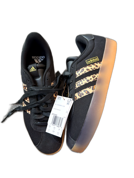 Adidas Shoe Size 11 Black & Brown Canvas Animal Print Athletic Sneakers Black & Brown / 11