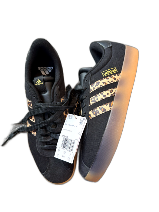 Adidas Shoe Size 11 Black & Brown Canvas Animal Print Athletic Sneakers Black & Brown / 11