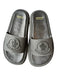 Moncler Shoe Size 37 Black Rubber Platform Logo Slide Sandals Black / 37