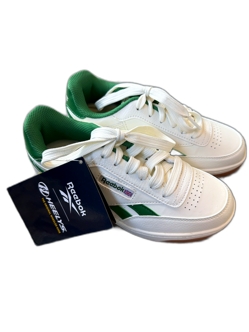 Reebok Shoe Size 4 White & Green Leather Perforated Athletic Sneakers White & Green / 4