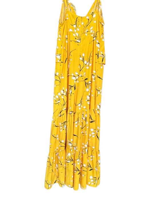 Thakoon Size 12 Yellow & Black Recycled Polyester Blend Spaghetti Strap Jumper Yellow & Black / 12
