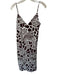 Adam Lippes Size 12 Brown & White Recycled Polyester Spaghetti Strap Midi Dress Brown & White / 12