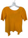 Simon Miller Size XL Orange Cotton Blend Short Sleeve Back Tie Top Orange / XL