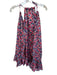 Maia Bergman Size L purple & pink Silk Flowers Drop Waist Dress purple & pink / L