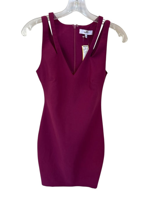 Likely Size 2 Maroon Polyester Blend Sleeveless Back Zip Midi Dress Maroon / 2
