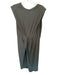 Derek Lam 10 Crosby Size XL Black Cotton Cap Sleeve Front Twist Maxi Dress Black / XL