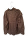 Aexae Size M Chocolate Brown Linen Long Sleeve Button Down Top Chocolate Brown / M