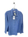 Roller Rabbit Size M Blue Linen Long Sleeve Button Down Top Blue / M