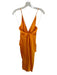 Significant Other Size 2 Orange Polyester Blend Spaghetti Strap Slit Gown Orange / 2