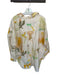 Acler Size 4 Peach & Green Cotton Long Sleeve Flowers Button Down Oversized Top Peach & Green / 4