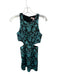 Hutch Size 00P Black & Teal Polyester jaquard Side Cut Outs Mini Dress Black & Teal / 00P
