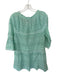 Calypso Size S Mint Cotton Long Sleeve Eyelet Coverup Dress Mint / S