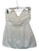 BHLDN Size 10 White Polyester Bow Strapless Boning Dress White / 10