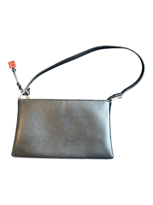 Ralph Lauren Black Leather Shoulder Strap Zip Close Bag Black / S