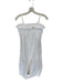 Maia Bergman Size M White Linen Spaghetti Strap Butterflies Lace Maxi Dress White / M
