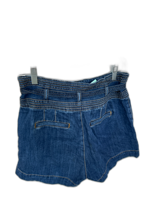 Pilcro Size 29 Dark Wash Cotton Blend High Waist Belted Denim Shorts Dark Wash / 29