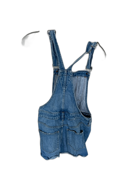 Madewell Size S Med Light Wash Cotton Cuffed Denim Overalls Romper Med Light Wash / S