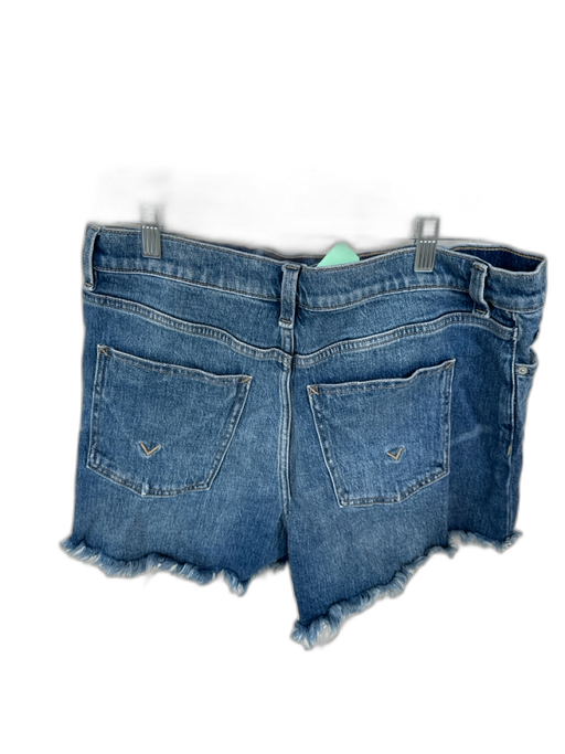 Hudson Size 31 Med Dark Wash Cotton Blend High Waist Cut Off Denim Shorts Med Dark Wash / 31