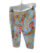 J. McLaughlin Size 4 Blue & Orange Cotton Seashells Straight Leg Cropped Pants Blue & Orange / 4