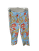 J. McLaughlin Size 4 Blue & Orange Cotton Seashells Straight Leg Cropped Pants Blue & Orange / 4
