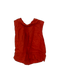 Hobbs Size 10 Rust Linen Collar Sleeveless Top Rust / 10