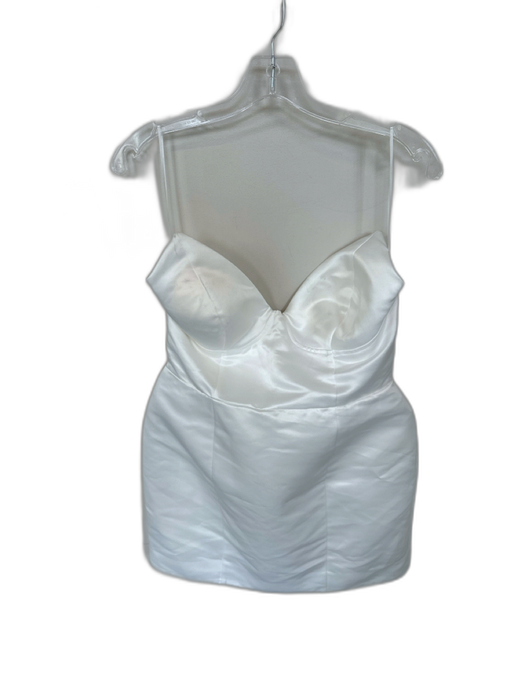 BHLDN Size 10 White Polyester Strapless Sweetheart Neckline Bridal Dress White / 10