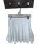 J. Lindeberg Size S White Polyester Blend Pleated Side Zip Athletic Skirt White / S
