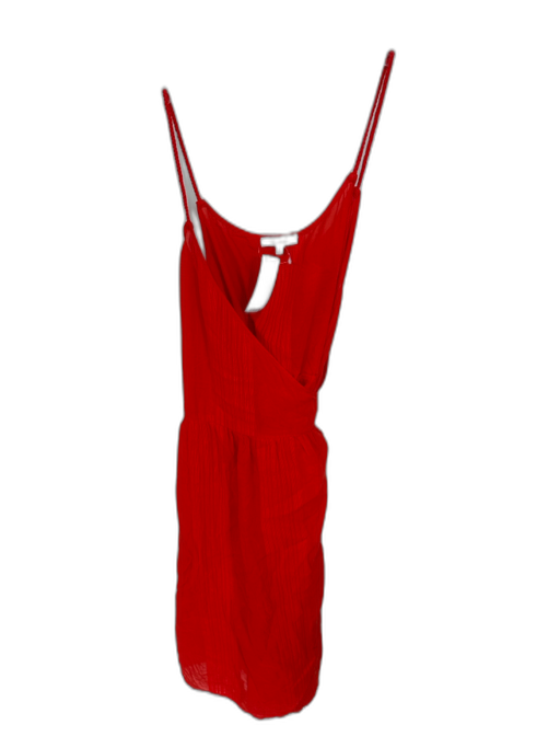 Madewell Size M Tomato Cotton Braided Strap Wrap Dress Tomato / M