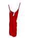 Madewell Size M Tomato Cotton Braided Strap Wrap Dress Tomato / M