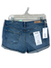 GRLFRND Size 28 Med Dark Wash Cotton Cuffed Denim Shorts Med Dark Wash / 28