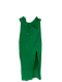 Superdown Size L Green Rayon Blend Strapless Boned Back Zip High Slit Gown Green / L
