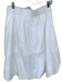 Vince Size M White Cotton Drawstring Midi Skirt White / M