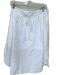Vince Size M White Cotton Drawstring Midi Skirt White / M