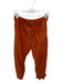 FP Movement Size S Burnt Orange Nylon Drawstring Zipper at Ankle Athletic Pants Burnt Orange / S