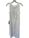 BCBGMAXAZRIA Size 12 Ivory Sequin Sleeveless Side Zip Gown Ivory / 12