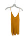 FP Beach Size L Marigold Viscose Blend Spaghetti Strap Ribbed Dress Marigold / L