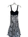 Pinko Size 36/S Black & White Cotton Blend Sleeveless Sweetheart Neckline Dress Black & White / 36/S