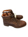 Florsheim Shoe Size 10 New Brown Leather Lace Up Side Zip Men's Boots Brown / 10