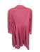 Paule Ka Size 42 Pink Cotton Blend Long Sleeve Collar Snap Buttons Maxi Dress Pink / 42