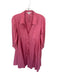 Paule Ka Size 42 Pink Cotton Blend Long Sleeve Collar Snap Buttons Maxi Dress Pink / 42