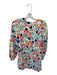 Cecilie Copenhagen Size XS Blue & Orange Cotton Long Sleeve Botanical Dress Blue & Orange / XS