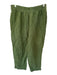 Madewell Size S Olive Green Linen & Viscose Elastic Waist Front Pockets Pants Olive Green / S
