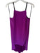Nha Khanh Size 10 Purple & Black Triacetate Spaghetti Strap Color Block Gown Purple & Black / 10
